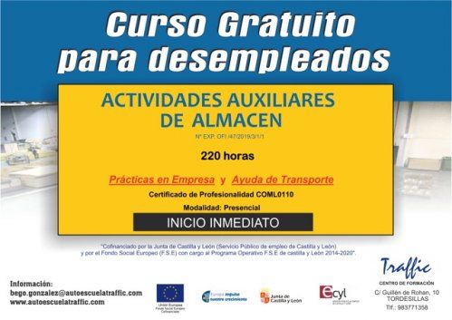 Acciones formativas subvencionadas, cursos