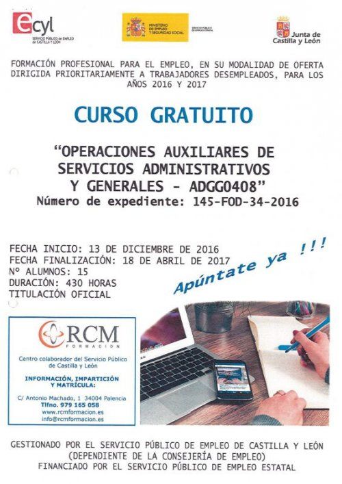 RCM AUXILIAR ADMINISTRATIVO